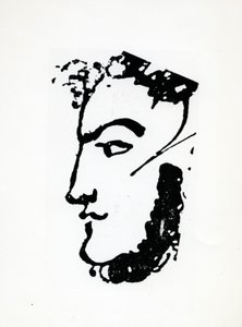 Retrato de Adam Mickiewicz, c.1830s (pluma y tinta sobre papel)